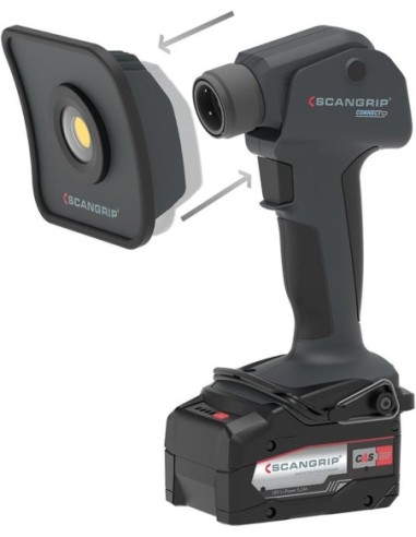 Pieza sobrepuesta intercambiable Flood 750-1500lumen para MULTILIGHT SCANGRIP