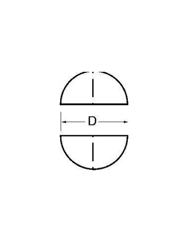 Buril semicircular MDI rectificado 8x75mm WILKE