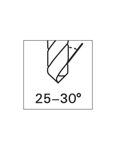 Broca espiral DIN338 HSS laminado tipo RN 9,1mm FORTIS