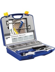 Caja de tuercas de remache ciego c/ pistola p/ tuercas remache ciego GBM 10 M4-M6 195 pzas