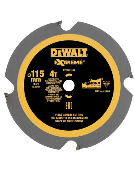 DT20421-QZ - Hojas para sierra circular Multi-Material 115mm 4T