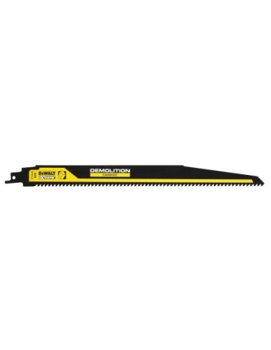 DT20438-QZ - Hoja para sierra sable 305mm para madera con clavos 6TPI