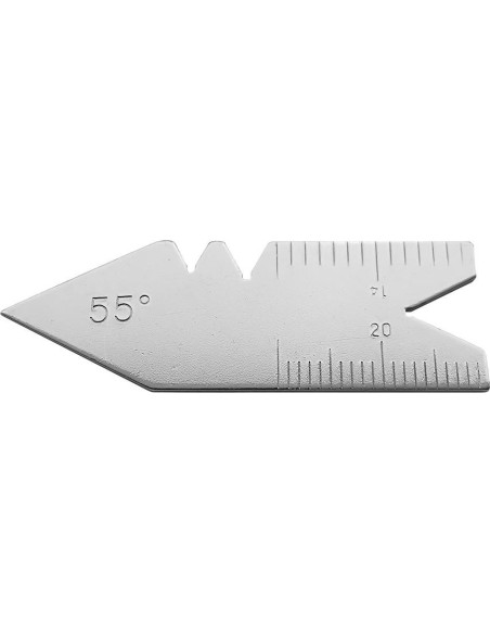 Calibre de acero de roscatriangular 55grados