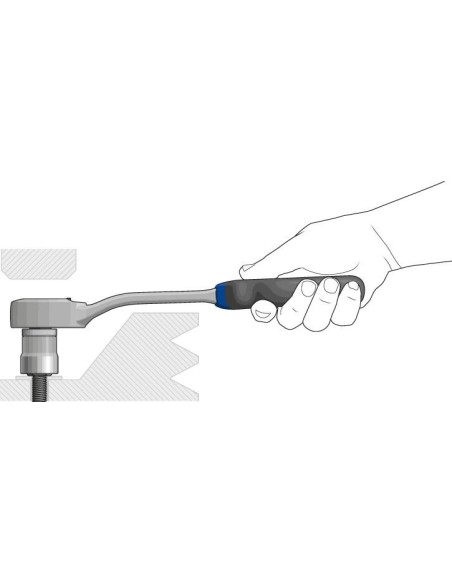 Carraca reversible palanca 1/2 72 dientes 270mm GEDORE
