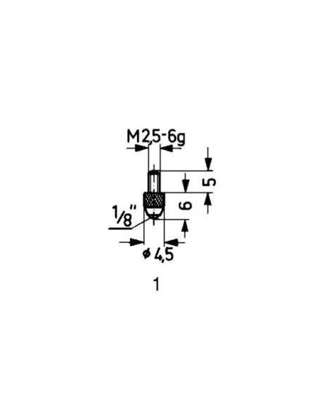 Calibre de medición acerotipo 1/estándar KÄFER