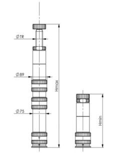Calzo de rosca modular 6425-706mm AMF 2