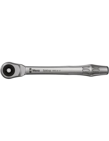 Carraca cuadradillo pasante ZYKLOP metal push1/4 Wera