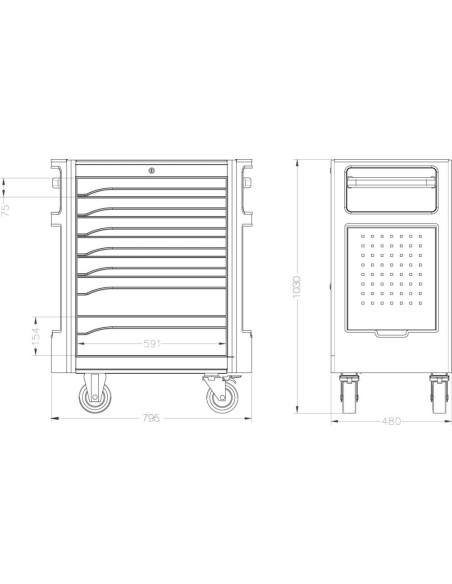 Carro de taller 2018 794x480x1000mm