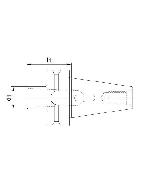 Casquillo inserción JISB6339AD forma D BT40/MK3 FORTIS
