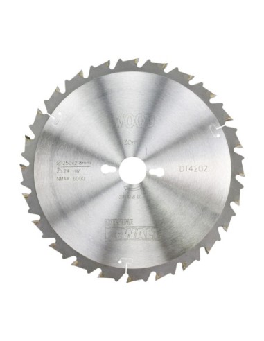 DT4202-QZ - Hoja para sierras de brazo radial 250x30mm 24D