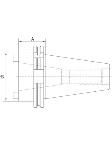 Casquillo interm DIN69871A SK40/SK30 FORTIS