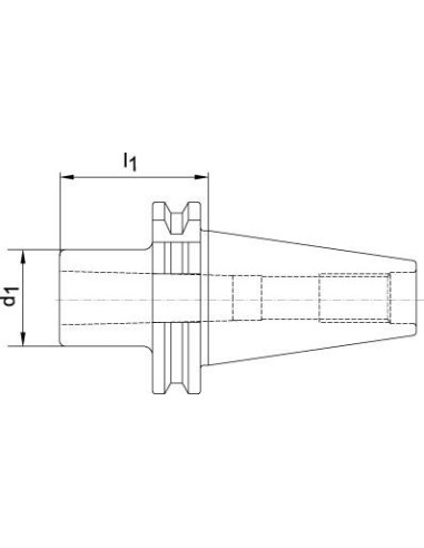Casquillo inserc. DIN69871ADB forma A SK40/CM1 FORTIS