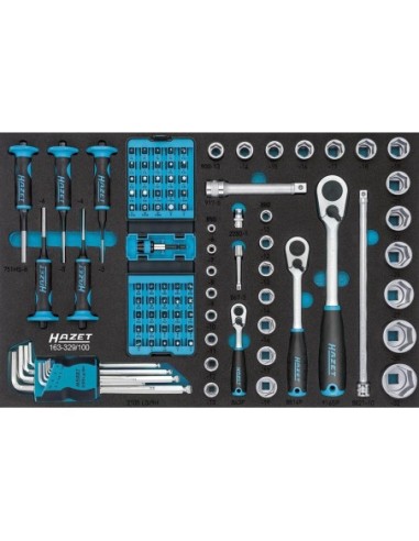 Carro de taller equipado 176N-7/204 204 unidades Hazet