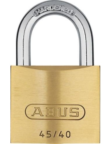 Cerradura cilíndrica latón 4-40 c/ 5 llaves ABUS