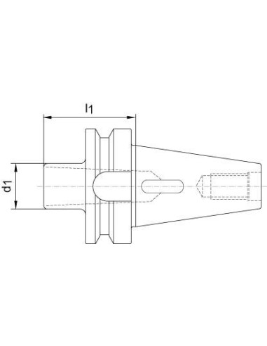 Casquillo inserción JISB6339AD forma D BT40/CM1 FORTIS