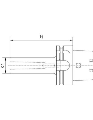 Casquillo interm DIN69893A HSK-A63 forma BMK2x120mm FORTIS