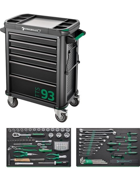 Carro de taller equipado 93/130 130 pzas. Stahlwille