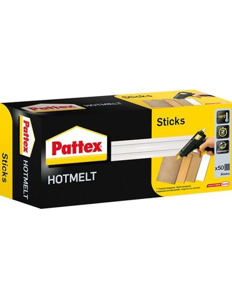 Cartuchos pegamento ca- liente Pattex altamente resistente transparente paquete 1kg Henkel