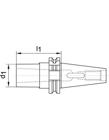 Casquillo inserc. DIN69871ADB forma B SK40/CM2 FORTIS