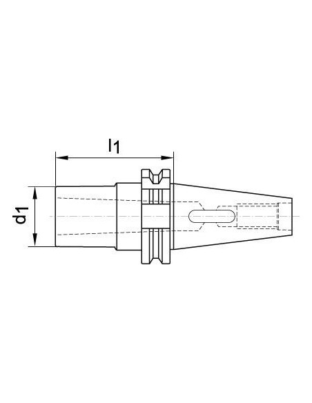Casquillo inserc. DIN69871ADB forma B SK50/CM2 FORTIS