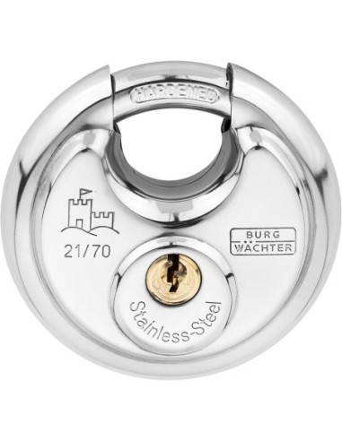 Candado redondo Circle21,70 acero inoxidable