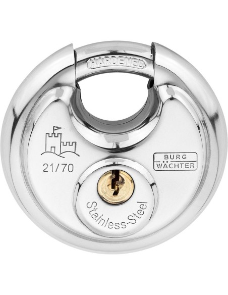 Candado redondo Circle21,70 acero inoxidable