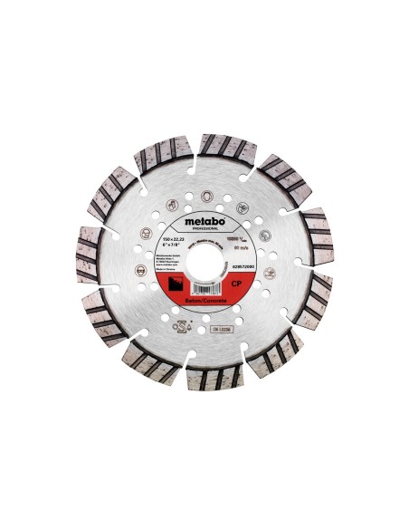 Disco de cortar de diamante 150x22,23mm, CP, hormigón professional (628572000)