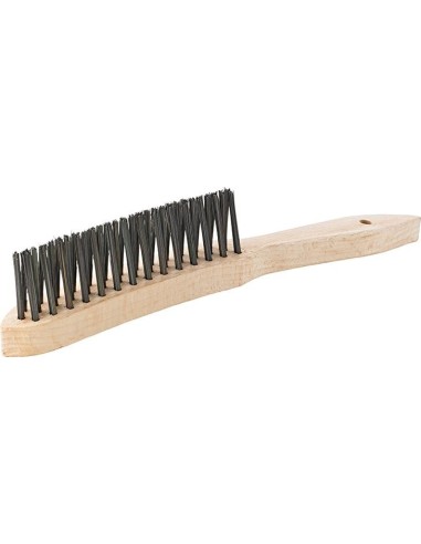 Cepillo para cordones en ángulo acero liso 3 filasmm