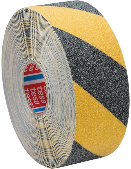 tesa antideslizante 15m x50mm, negro/amarillo