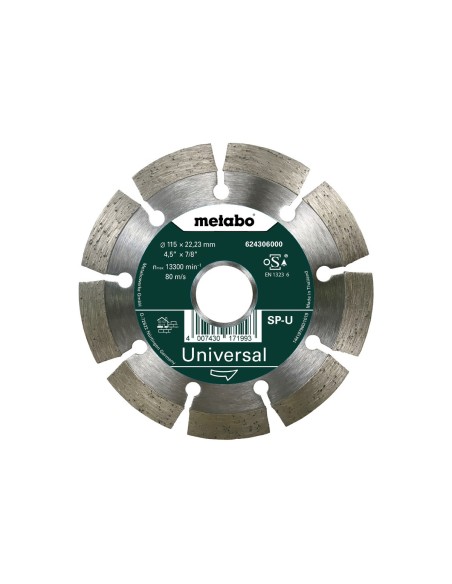 Disco de cortar de diamante - SP - U, 115x22,23 mm (624306000)