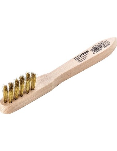 Cepillo para bujías latónondulado 0,15x150mm Lessmann