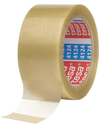 Cinta adhesiva PACK 4124 PVC 50mmx66m transparentetesa