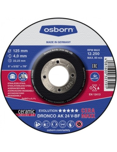 Disco de desbaste AK 24 V Evolution CERAMAXX