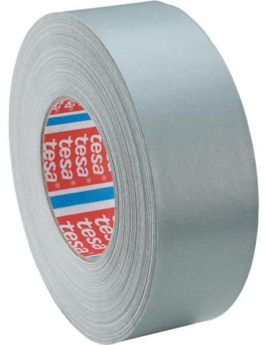 Cinta adhesiva tela 4651-55 plastificada 25mmx50m gris tesa