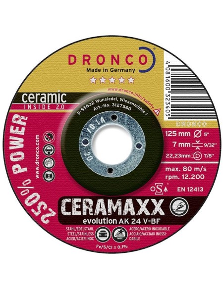 Disco de desbaste AK 24 V Evolution CERAMAXX