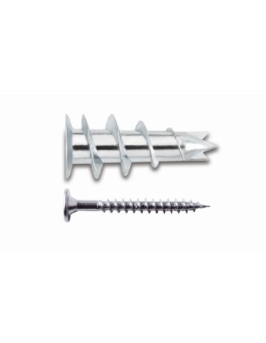 DFM411000P - 10x Anclajes para pared de yeso Zip-It/ Metal - Incluye tornillo
