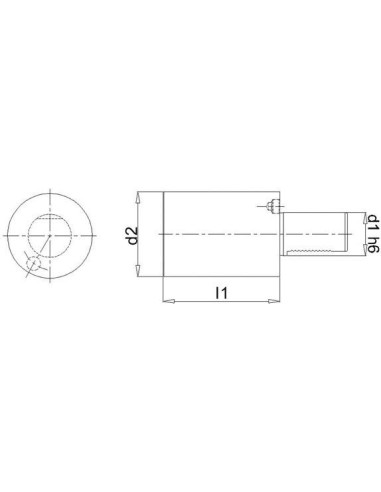 Pieza en bruto cil. VDI A2 40x120mm FORTIS