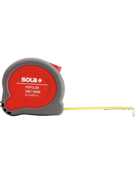 Cinta métrica enrollable Popular 5 mx19mm sola