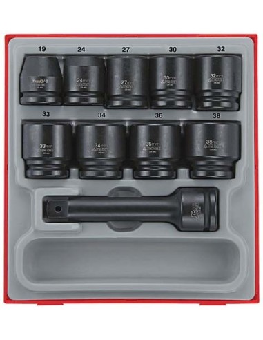 JGO DE VASOS DE IMPACTO 3/4 TTD9416 9 PZAS JGO DE VASOS DE IMPACTO 34 TTD9416 9 PZAS