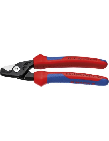 Cizalla para cable con mango varios compon. de 160mm cabeza delgada KNIPEX