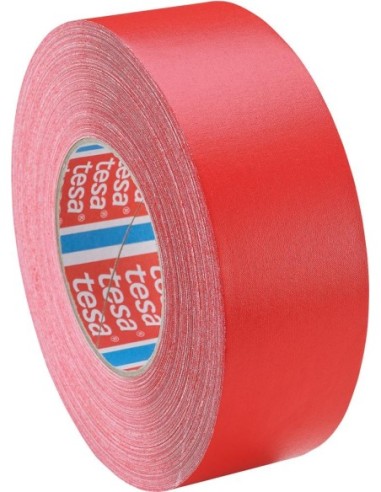 Cinta adhesiva tela 4651 plastificada 38mmx50m rojo tesa