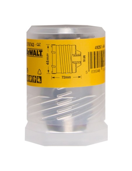 DT6743-QZ - Corona perforadora SDS-Plus 45x72mm