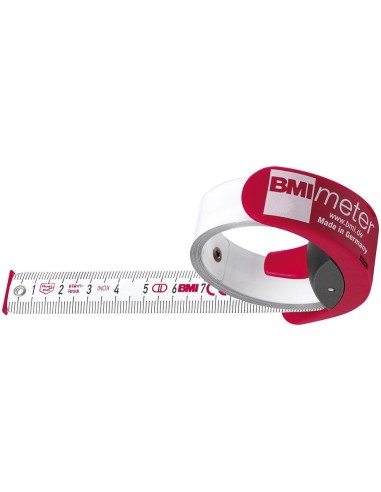 Cinta métrica de bolsilloBMImeter 3mx16mm blanco BMI