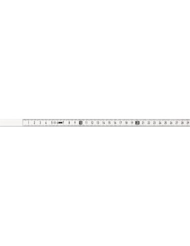 Cinta métrica blanca 2 mx13 mm autorretentiva LNR-SK BMI