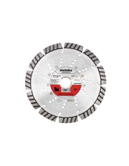 Disco de cortar de diamante 180x22,23mm, CP, hormigón professional (628573000)