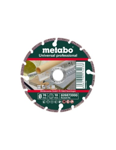 Disco de cortar de diamante, 76x10,0mm, UP, Universal professional (626873000)