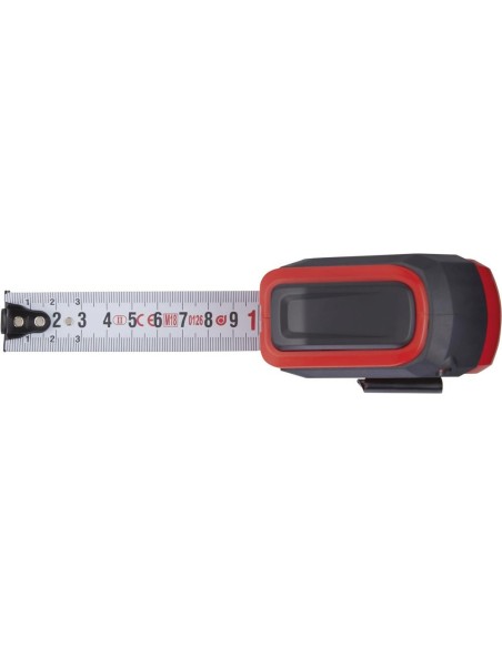 Cinta métrica de bolsilloAutolock 3mx19mm blanca