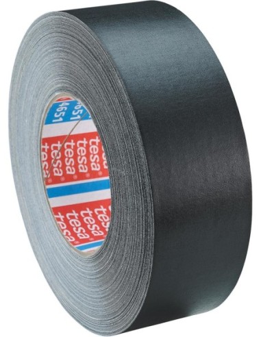 Cinta adhesiva tela 4651-04 plastificada 50mmx50m negro tesa