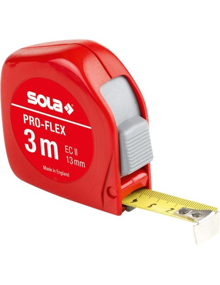 Cinta métrica de bolsilloPro-Flex 3mx13mm Sola