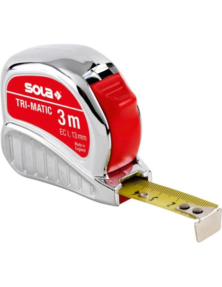 Cinta métrica enrollable TRI-MATIC 19mm sola
